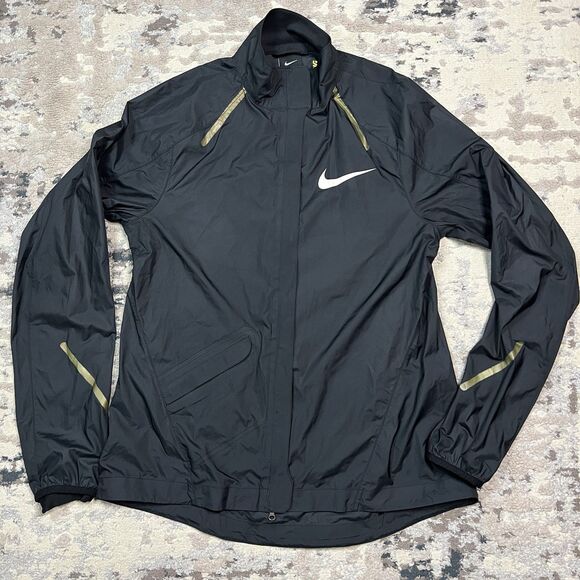 Nike Racing Women Windbreaker Jacket Lightweight Reflective Running Jacket Sz M - Picture 1 of 14